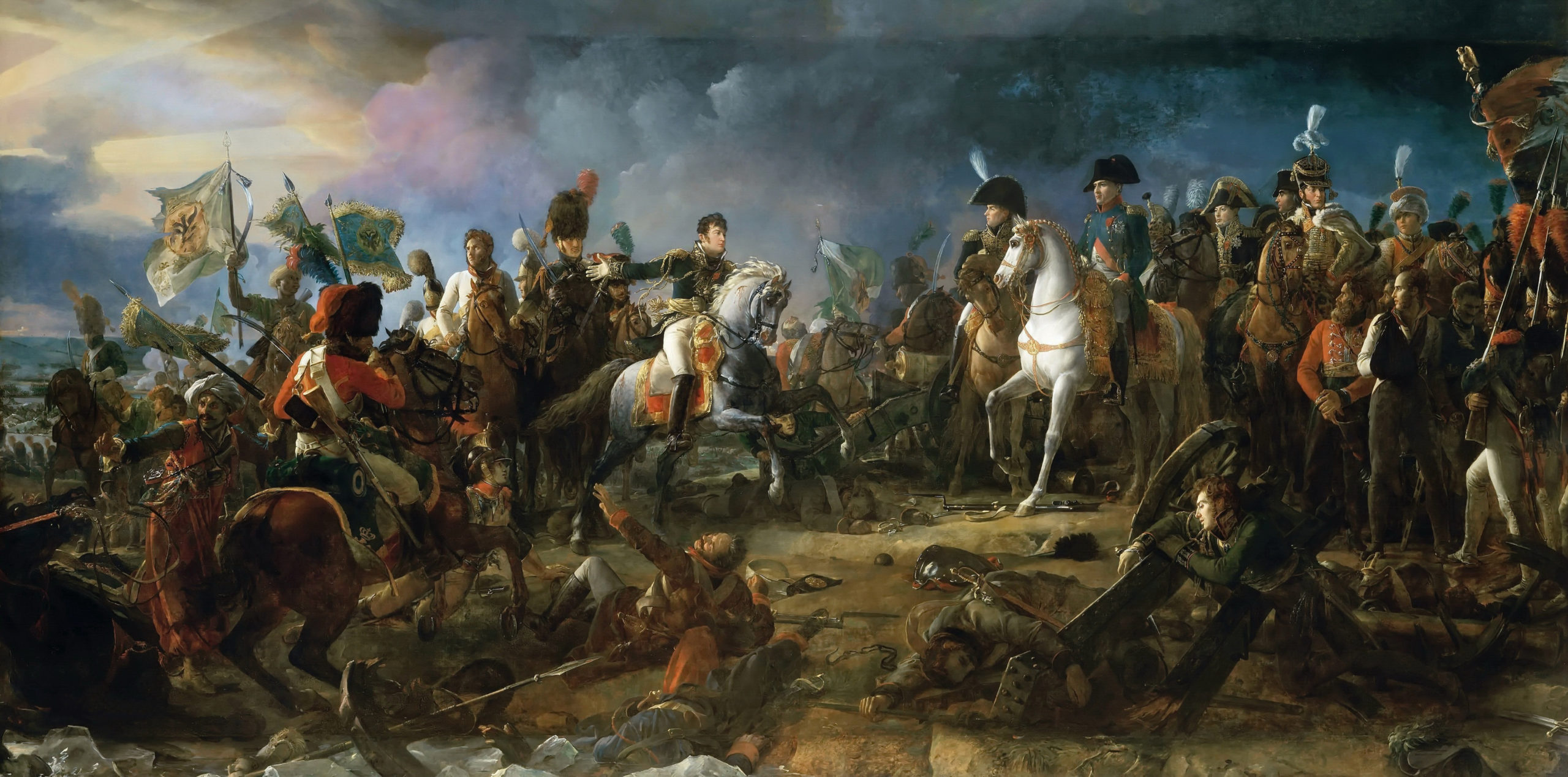 François Gérard, The battle of Austerlitz on December 2nd, 1815. Oil on canvas preserved at the Musée de Trianon.